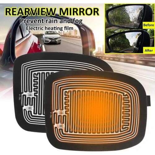 Universal DC 12V Car Side Mirror Heater Wing Mirror Heated Pad Quick Warm Heated mirrors Defogger Remove Ice\Frost Safe Driving