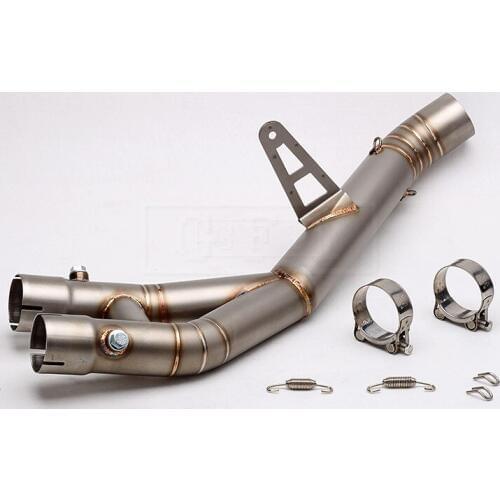 Motorcycle Exhaust Middle Link Pipe Accessories Escape System For Yamaha YZF R1 2015 2016 2017 2018 Slip-on