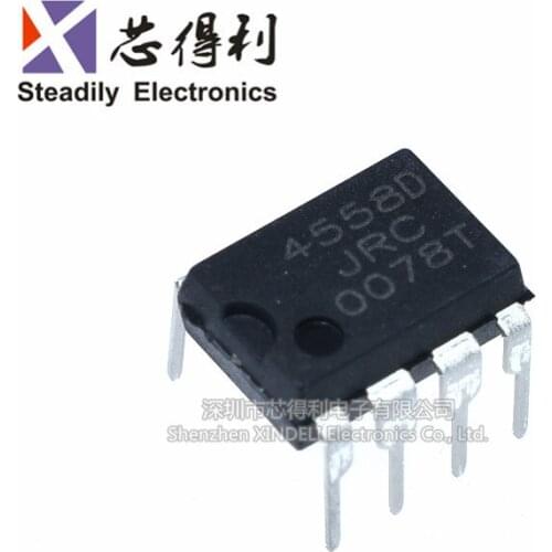 10pcs/lot New Jrc4558 Jrc4558d 4558 Dip-8 Spot Can Be Directly Photographed