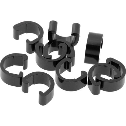 10pcs Bike Cable C Clip Hose C-Clip Clamp Fixing Buckle Hosing Guide Ties for Mountain Road Bicycles