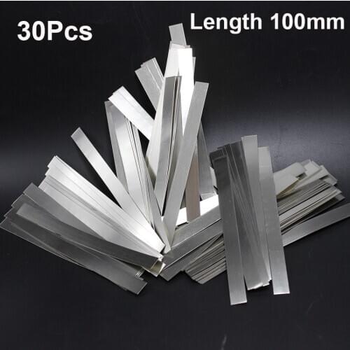 30pcs Nickel Plated Steel Strip Nickel Plate Strap Strip Sheets For Battery Spot Welding Machine Spot Welder Welder Equipment