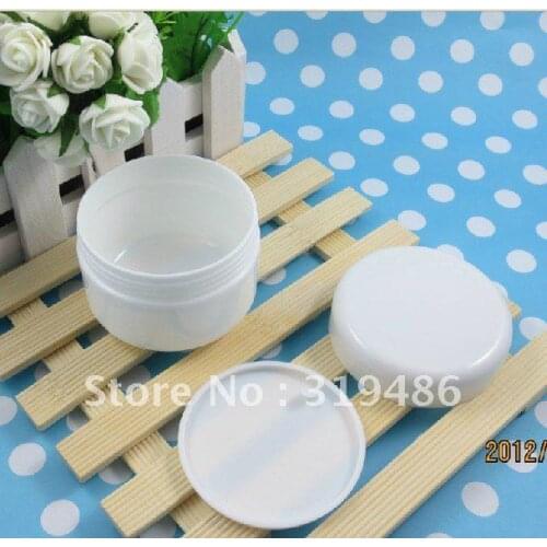 300pcs/lot 100g Cosmetic Bottle PPCream jars Mask Mud Packaging Bottle White Creamjars