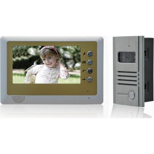 7 inch color TFT LCD screen Intercom Video Door Phone