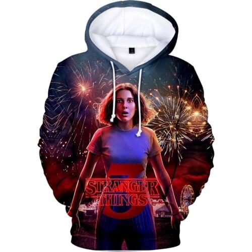 Aikooki Stranger Things Hoodies Mens/Women Hoodie Sweatshirts Hooded Hot Stranger Things Boy Girl HipHop Sportwear Hoody Coats