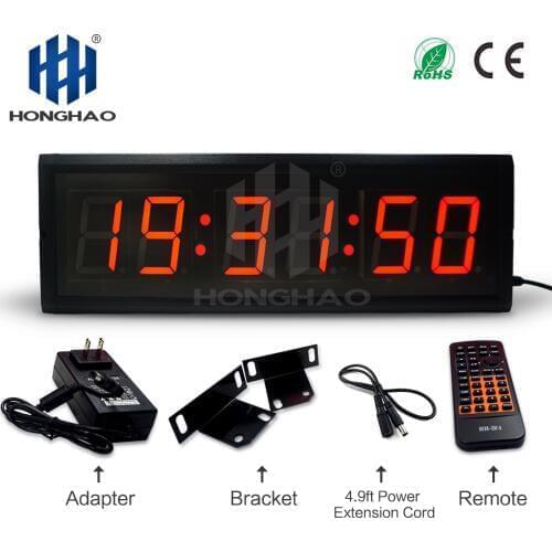 Alibaba express 3 inch 6 digits red led wall countdown clock display