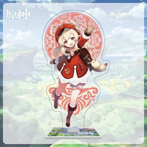 Anime Genshin Impact Mondstadt Theme Jean Lisa Acrylic Figure Stand Model Plate Desk Decor Standing Sign Action Figure Xmas Gift