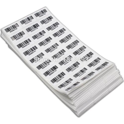 Free shipping stock clothing hang tag stickers/custom barcode stickers labels/garment price tags/adhesive stickers 1000 pcs/lot