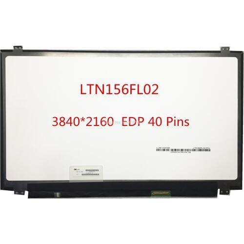 Free Shipping LTN156FL02 LTN156FL02-101 P01 102 201 L01 Laptop Lcd Screen 3840*2160 EDP 30 Pins