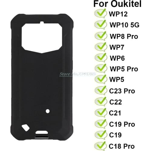 Soft Black TPU Case For Oukitel WP10 WP12 WP8 W5 Pro WP7 WP6 Transparent Phone Case For Oukitel C23 C19 C18 Pro C22 C21 Fundas