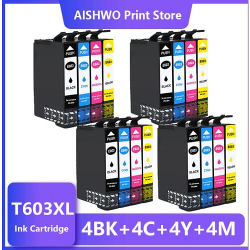 ASW For Epson 603XL 603 T603XL ink cartridges t603 Expression Home XP-2100 XP-2105 XP-3100 XP-3105 XP-4100 XP-4105 printer