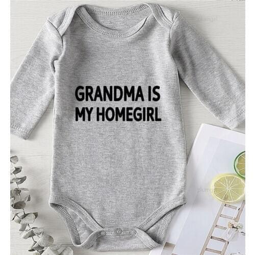 Kids Autumn Infant Boys Outfits Toddler Girls Winter Jumpsuit Newborn Clothing Printing Grandma Baby Things for A Girl Rompers