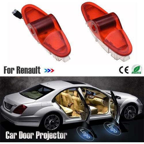 Pour RENAULT latitude Talisman laguna Magane voiture porte logo lumière projecteur lampe fantôme ombre bienvenue lumière logo
