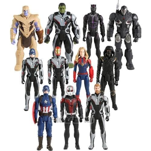 Titan Hero Power FX Avengers Endgame Thor Ant-man Captain America War Machine Ronin Hulk Thanos Iron Man Action Figures Toy