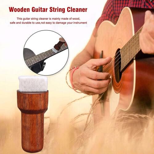 Electric Guitar String Wooden Cleaning Brush Cleaner Tool Guitar Parts Accessory for Musical Instrument Bass Guitarra Ukulele