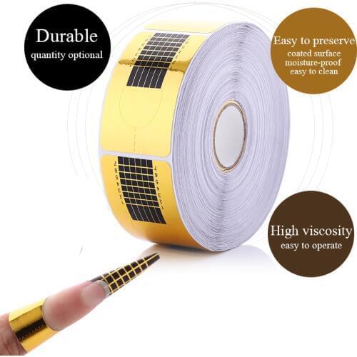 500Pcs Nail Forms Set for Quick Extension Gel Tips Builder Form Guide For Nail Extension Professional Nail Art Tool 50/20/10pcs