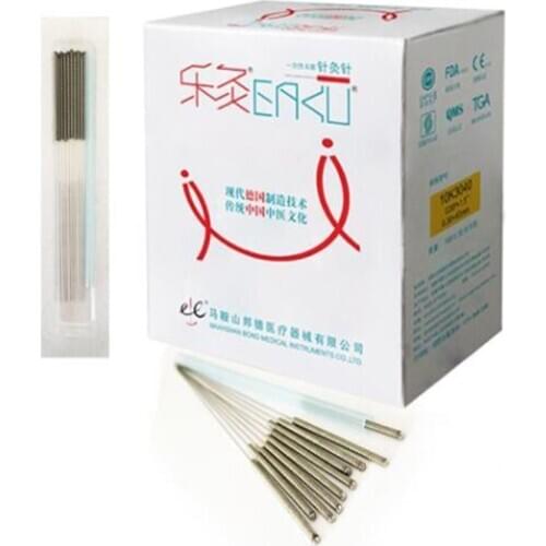 NEW 0.16/0.18/0.20/0.22/0.25mm 500 pcs EACU Disposable sterile acupuncture needles beauty massage needle with FDA/CE certifiate