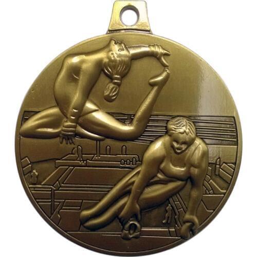 Customized 3D Logo medals hot sales Gold Gymnastics Theme Award Medal cheap custom sports medals