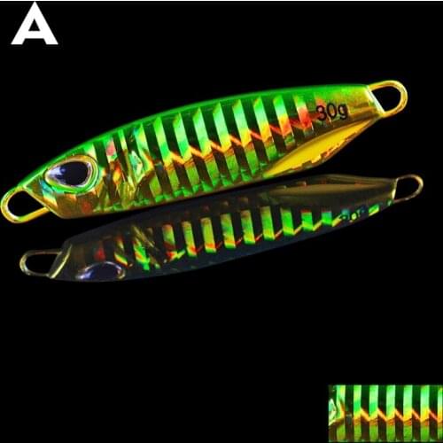 Artificial Bait Reusable Metal Sinking Casting Lure Jigging Spoon Fishing Accessories 50g