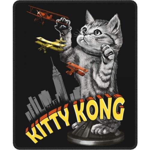 Kitty Creative Mouse Pad Japan Monster Kaiju Parody Cat Catzilla Waterproof Soft Mat Natural Rubber Gamer Computer Laptop Pad