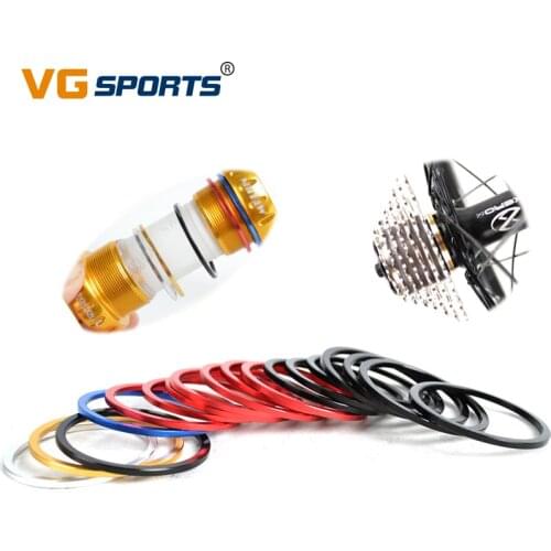 5pcs Aluminum Alloy Flywheel Washer Bicycle Mountain Bike BB Axis Flywheels Shims Drum Tower Base Pad Ring Practical Accessories