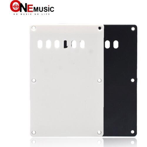 Center Hole Guitar Cavity Cover Spring Cover Back Plate Wiring Cover for Electric Guitar Black/White