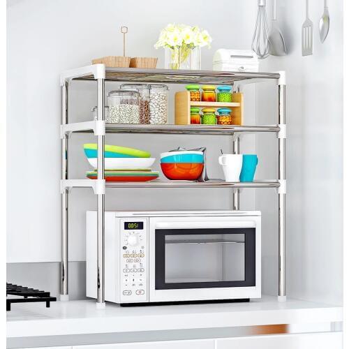 Kitchen Microwave Storage Shelf Microwave Rack Oven Shelving Unit Storage Racks Kitchen Shelving Holders Spices Organizer Rack