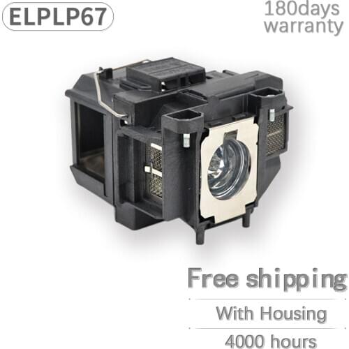 EpsOn Projector Lamp Buld ELPLP67 V13H010L67 For EB-S02 EB-W02 EB-W12 With Housing