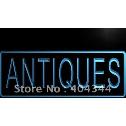 LB419- Antiques Display OPEN NEW LED Neon Light Sign home decor crafts