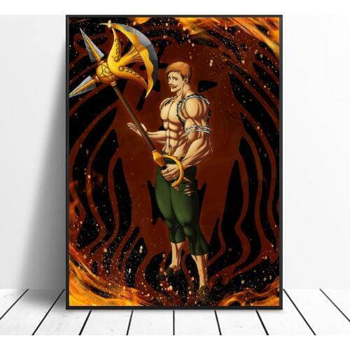 Lions pride Escanor Canvas Painting Art Print Poster Picture Wall Modern Minimalist Bedroom Living Room Decoration