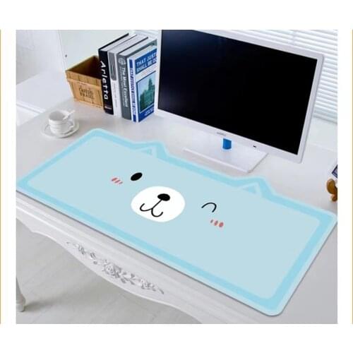 Cute Cartoon Ear Mouse Pad Creative INS Tide Large Game Computer Keyboard Office Long Table Mat Kawaii Desk for Girl for Bedroom