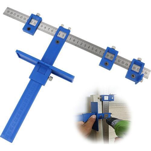 Drill Guide Sleeve Cabinet Hardware Jig Drawer Pull For Wood Drilling Dowelling Hole Saw Punching Drill Bit Tools