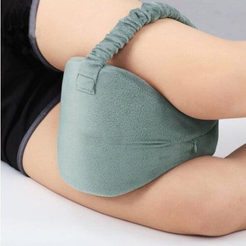 Orthopedic Memory Foam Knee Wedge Pillow for Sleeping Sciatica Back Hip Joint Pain Relief Side Sleeper Leg Pad Support Cushion