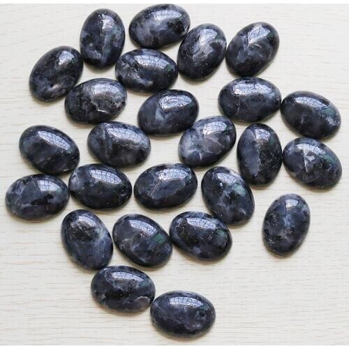 Natural Spectrolite Stone Oval CAB CABOCHON Teardrop Beads For Jewelry Making Friends Gifts 18*25mm Wholesale 10Pcs/Lot