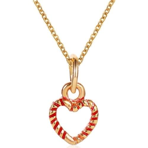 6 Style Enamel Jewelry Xmas Tree Snowman Santa Pendant Necklace Women Girl Gift Gold Chain New Year Xmas Gift