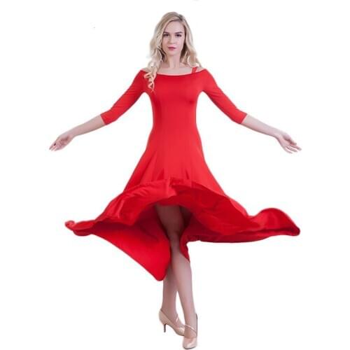 Modern Dance Ballroom Dancing Dress Women Standard Ballroom Dance Dress for Waltz/tango/foxtrot Performance Competition Dress