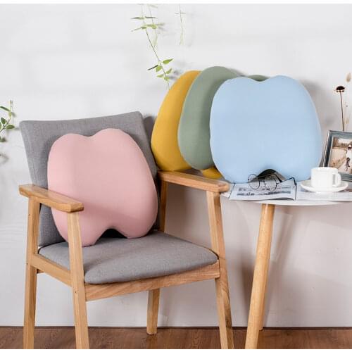 Memory Foam Chair Pillow Pregnant Woman Office Chair Back Support Waist Cushion Pillow Decoration and Relieve Back Pain