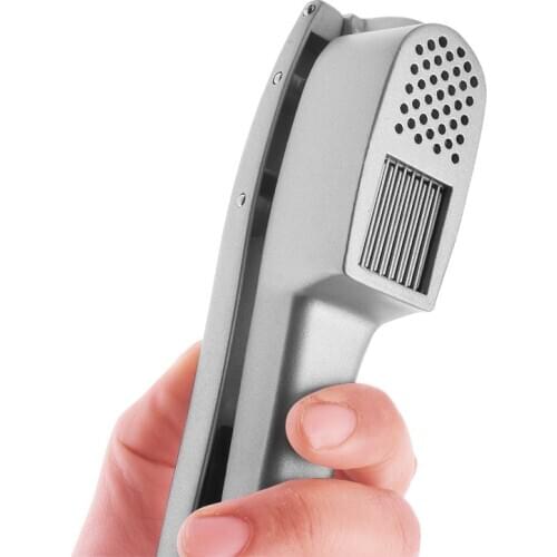 Garlic Press 2 in 1, Aluminum Garlic Mincer Slicer Crusher with Ergonomic Handle, Kitchen Cooking Tools