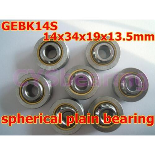 GEBK14S PB-14 radial spherical plain bearing with self-lubrication for 14mm shaft