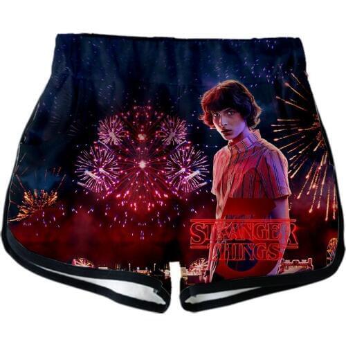 Horror TV series Stranger Things 3D shorts women/men Print Summer short homme Casual Harajuku Stranger Thing Sexy Shorts Clothes