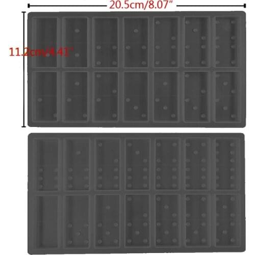 Handmade Domino Game Play Silicone Molds Resin 28 DIY Dominoes Personlized Games Epoxy Resin Casting Mold Art Crafts