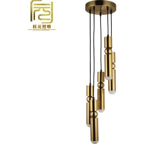 Nordic Modern Gold LED Pendant Lights bedroom dinning room kitchen hanglampen voor eetkamer E27 LED Lamp Edison Light Bulb