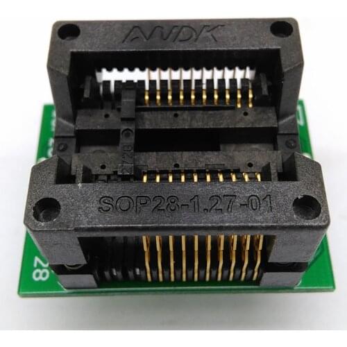 SOP20 SOIC 20 SO20 to DIP20 Programming Socket Pitch 1.27m IC Body Width 7.5mm 300mil Flash Test Socket Adapter