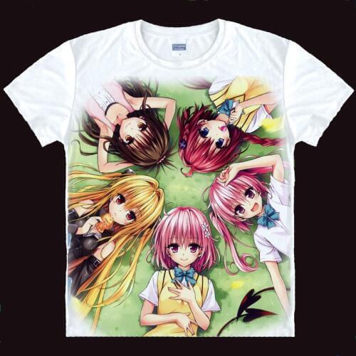 To Love-Ru Momo Nana Astar T shirts Japanese anime shirt 3d print Cosplay tshirt Mens t-shirt camisas hombre masculina camisa