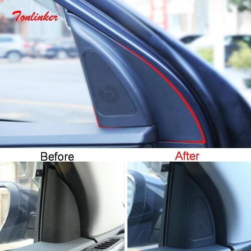 Tonlinker Original car parts for Hyundai IX35 2018 Triangle head tweeter speakers car audio trumpet speakers tweeter with wire