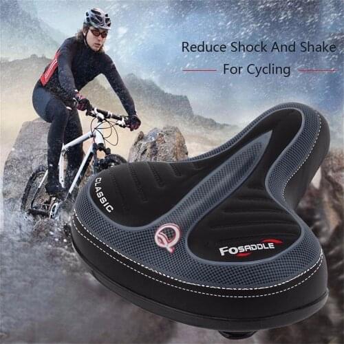 Comfortable Wide Big Bum Bike Bicycle Gel Cruiser Extra Sporty Soft Pad Saddle Big bike saddle mountain bike saddle