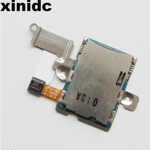 Xinidc Original New For Samsung Galaxy Note 10.1 N8000 Sim Card Reader Holder Tray Slot Socket Flex Cable Ribbon 1pc