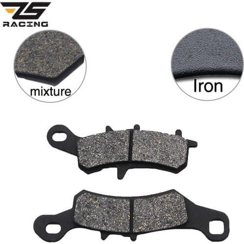 ZS Racing Motorcycle Parts Front & Rear Brake Pads Discs For Kawasaki KFX450 R 2008-2014 KVF650 2002-2009 KVF 700 2004-2008