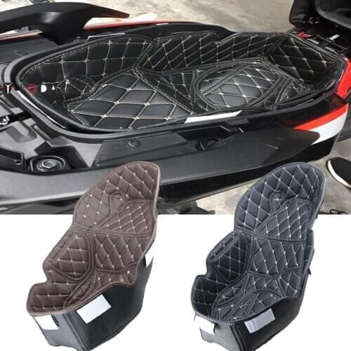 KODASKIN PU Leather Rear Trunk Cargo Liner Protector Motorcycle Seat Bucket Pad Accessories for pcx 150 pcx150