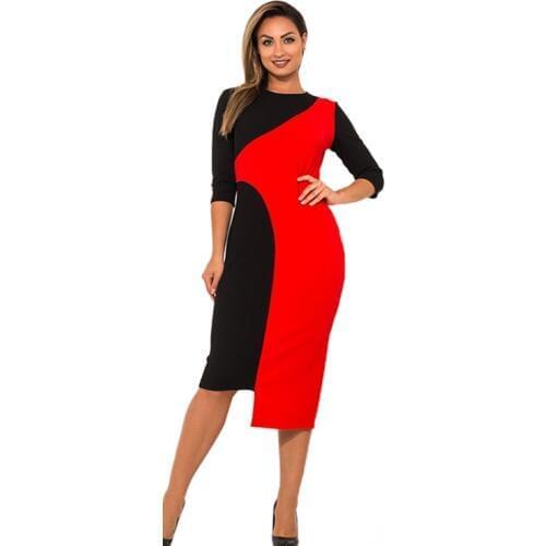 2020 New Designer Women O Neck Vestidos Summer Oversized Plus Size 6XL Patchwork Color Dresses Gift Female Casual
