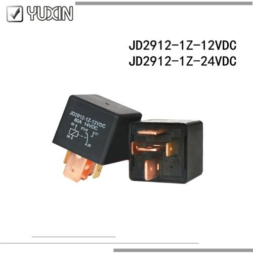 10PCS/lot 100%Original New Relay JD2912-1Z-12VDC JD2912-1Z-24VDC JD2912 1Z 12VDC 24V 80A 5PIN